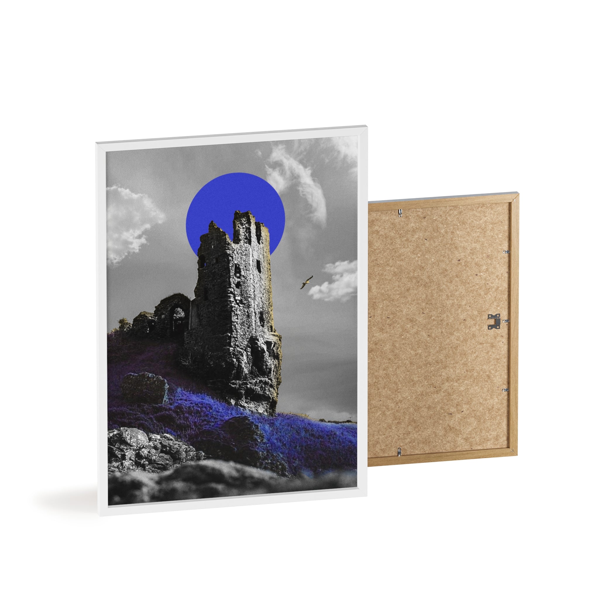 Dunure Castle in Blue