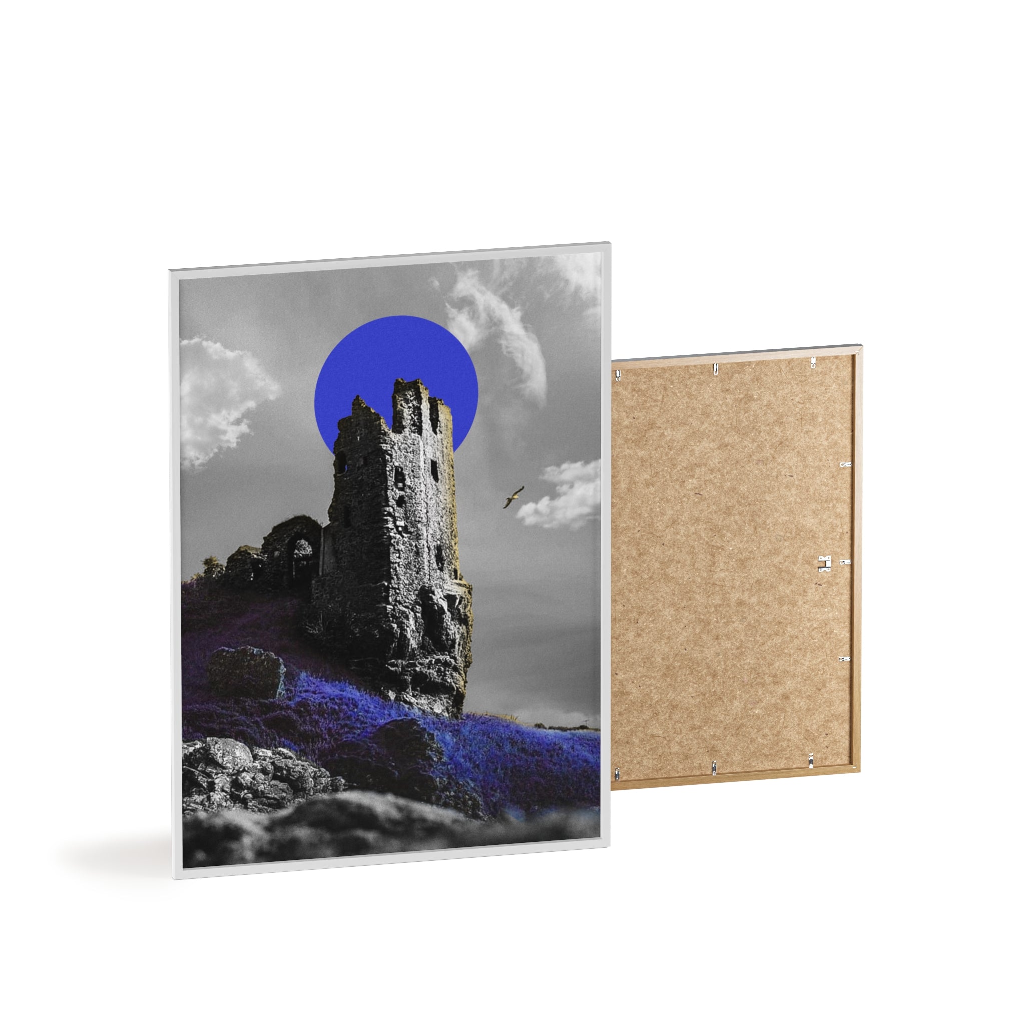 Dunure Castle in Blue