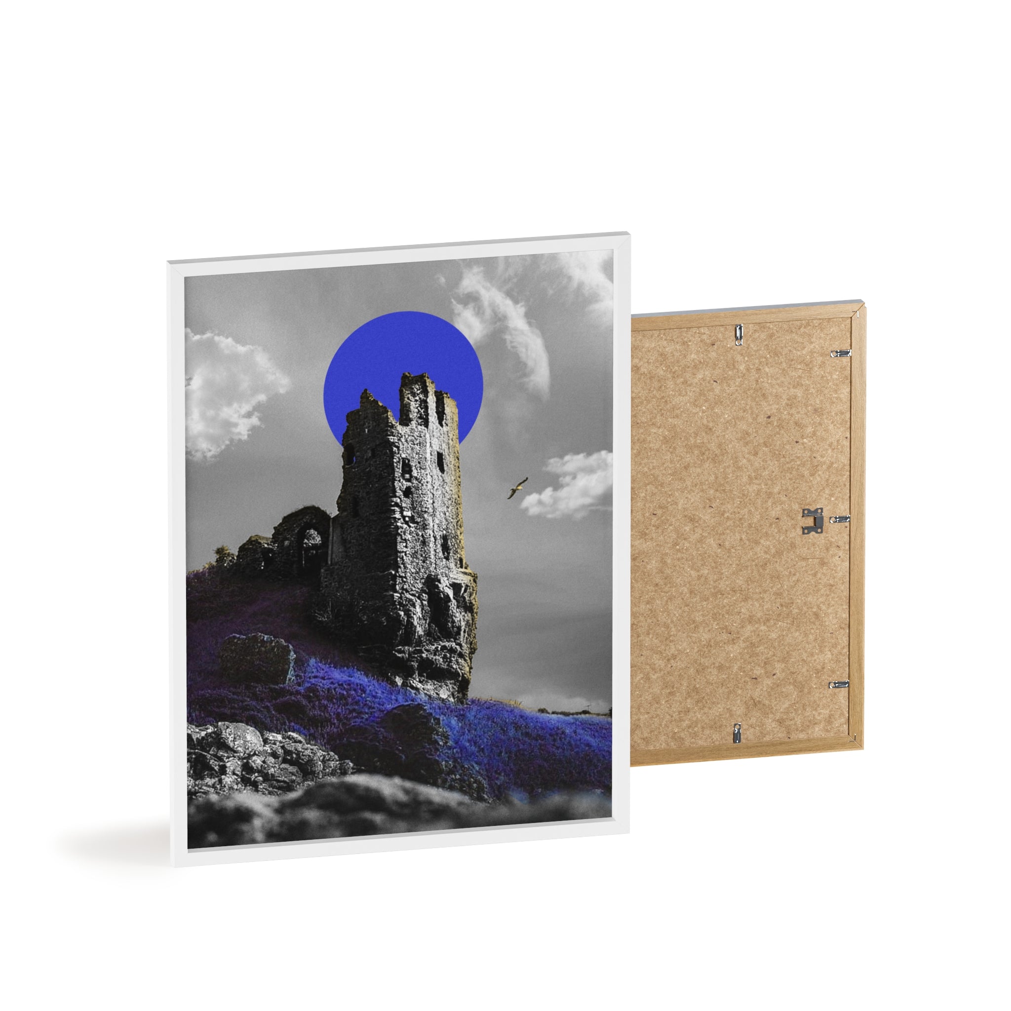 Dunure Castle in Blue