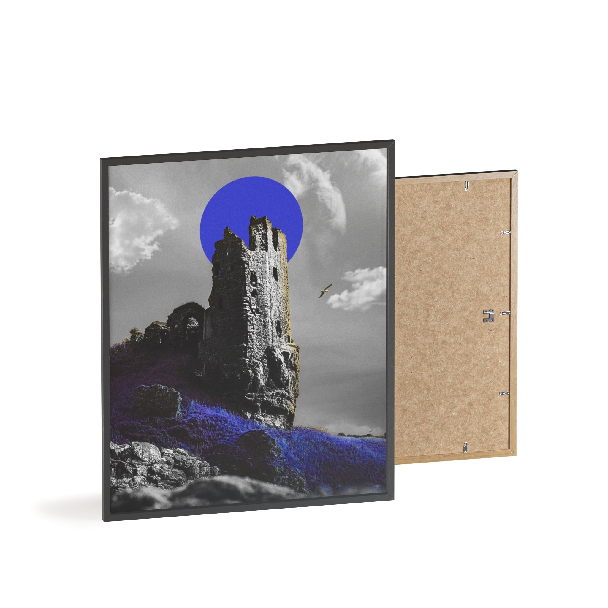 Dunure Castle in Blue
