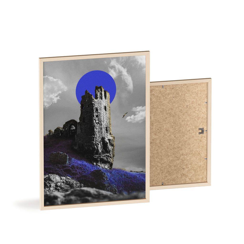 Dunure Castle in Blue