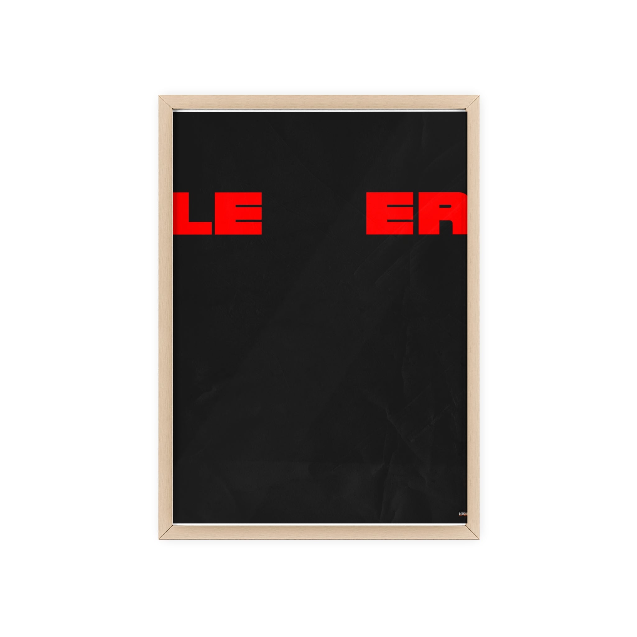 Minimalist 'LEER' Poster