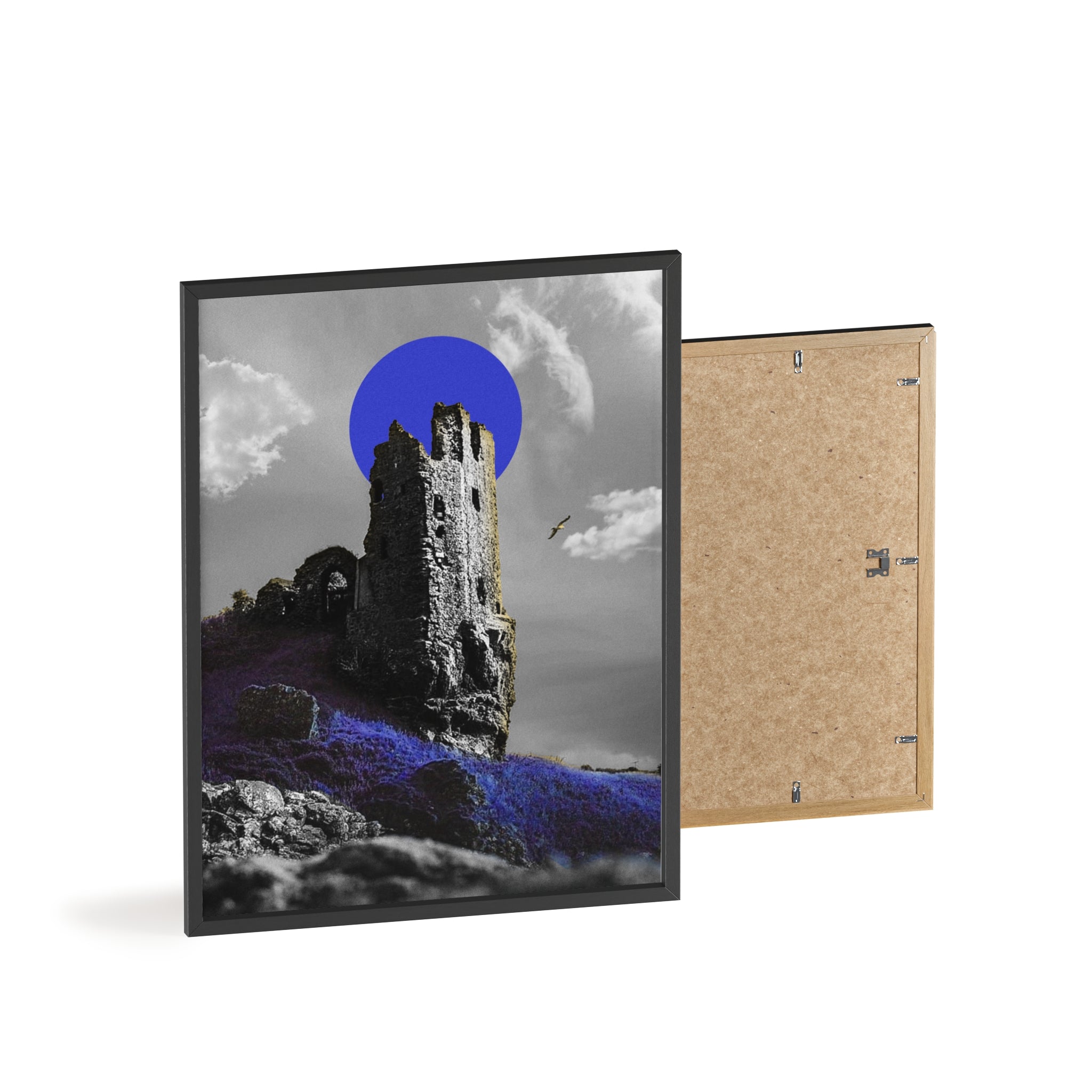 Dunure Castle in Blue