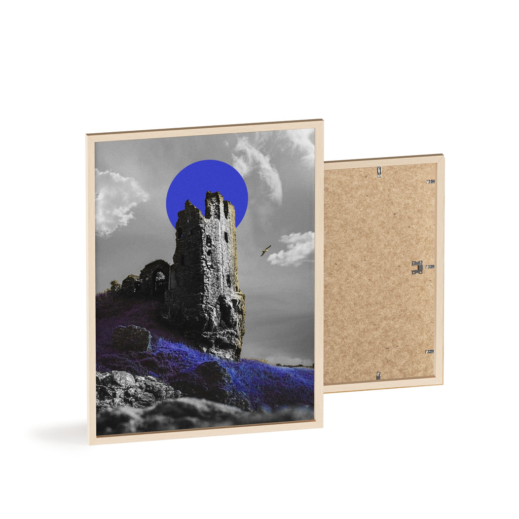 Dunure Castle in Blue