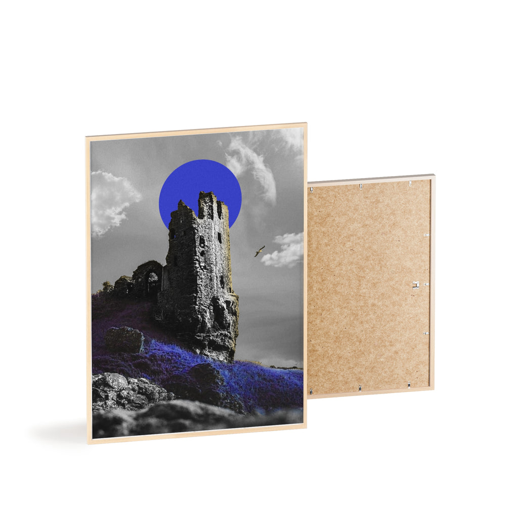 Dunure Castle in Blue