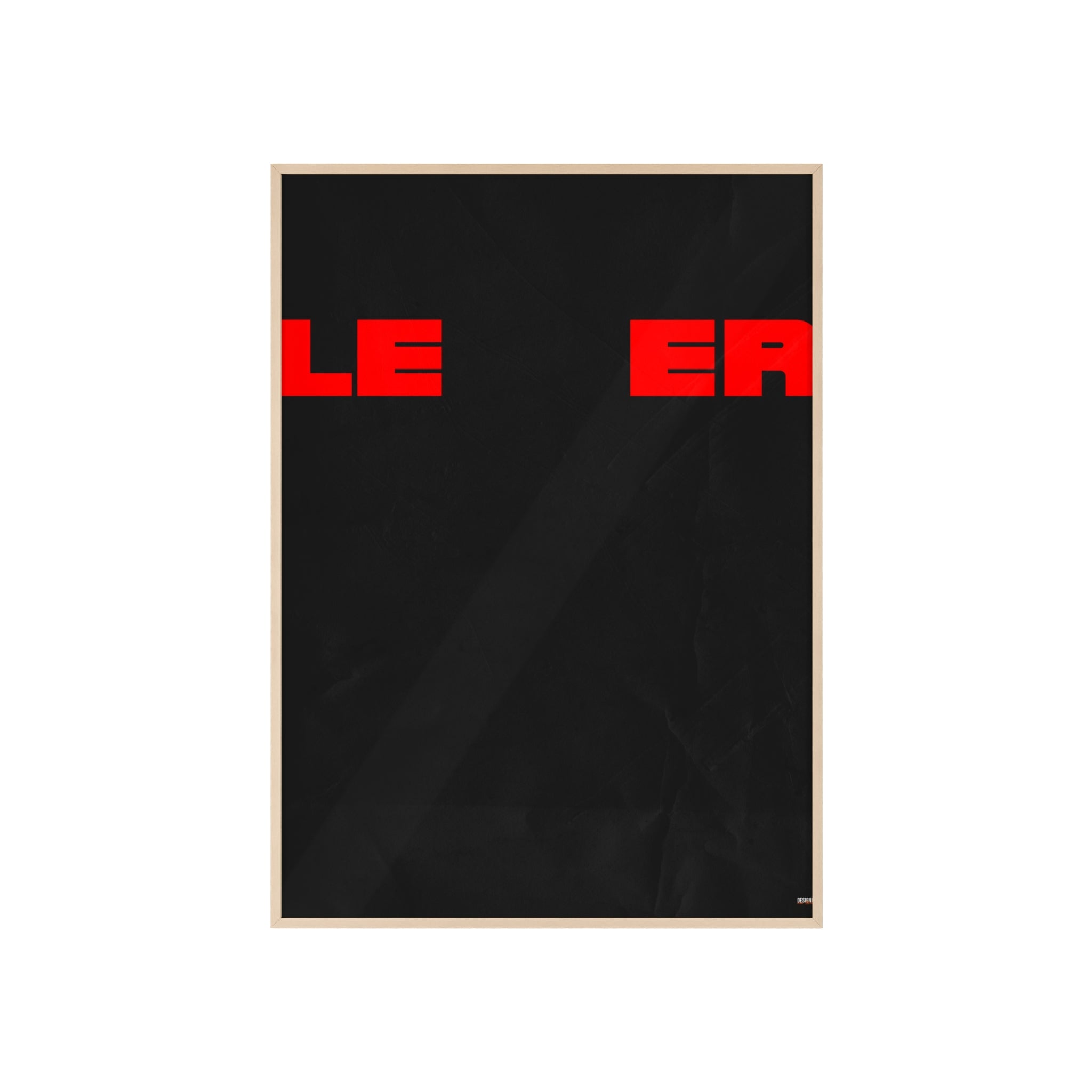 Minimalist 'LEER' Poster