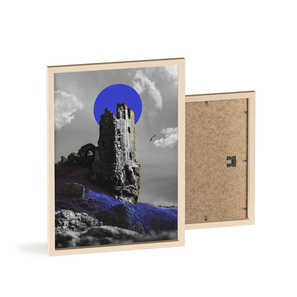Dunure Castle in Blue