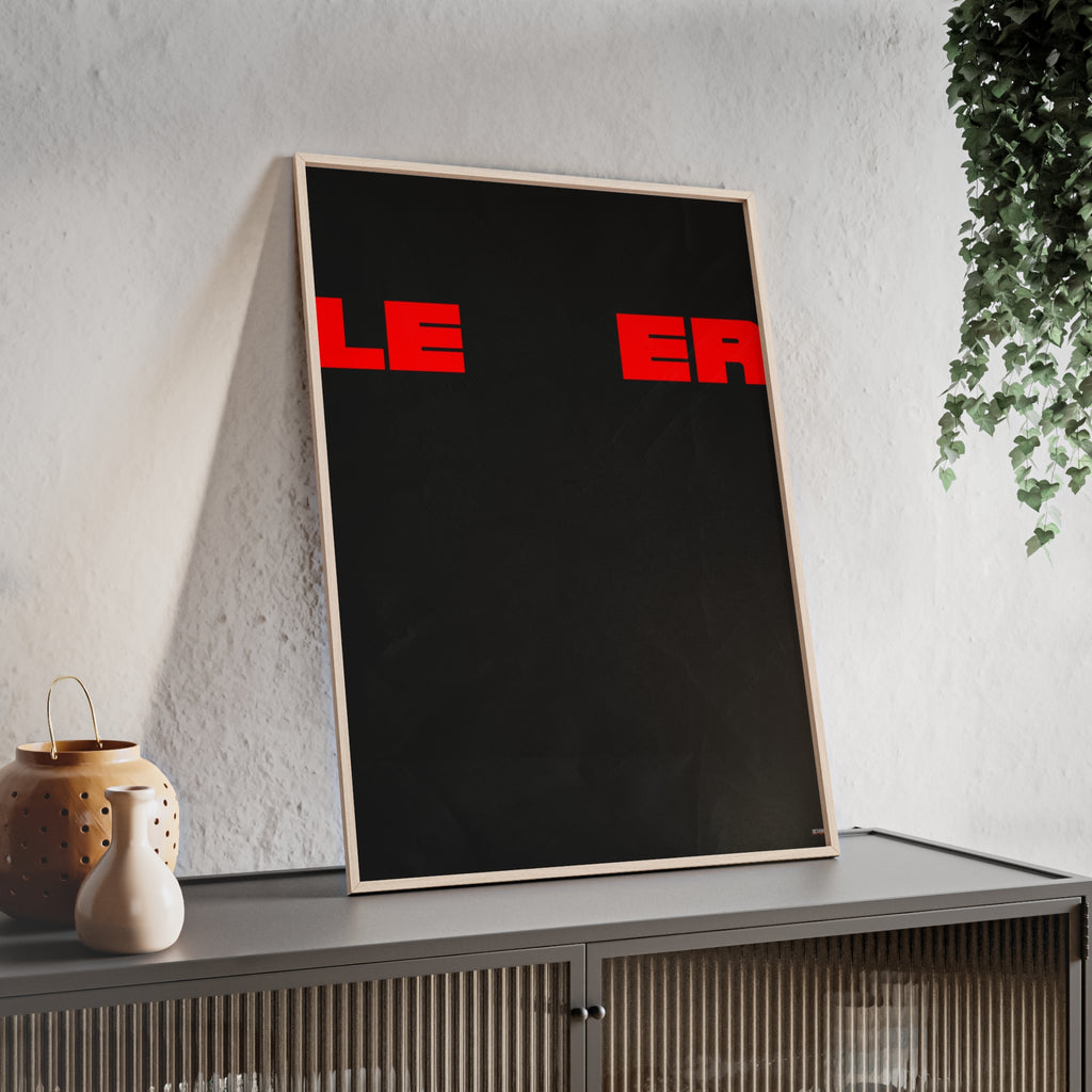 Minimalist 'LEER' Poster