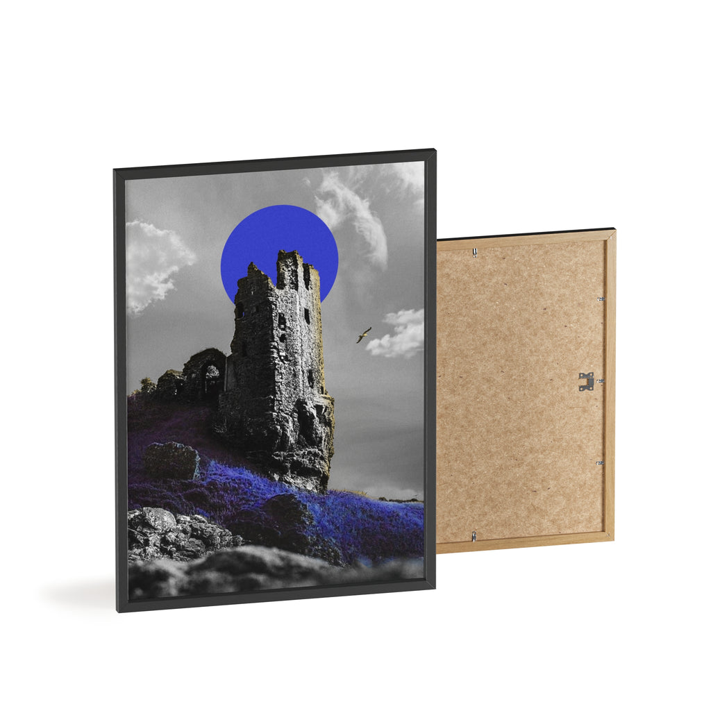 Dunure Castle in Blue