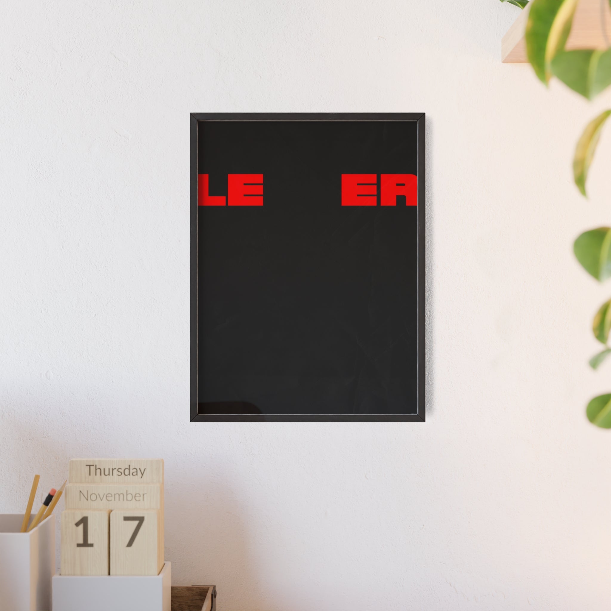 Minimalist 'LEER' Poster