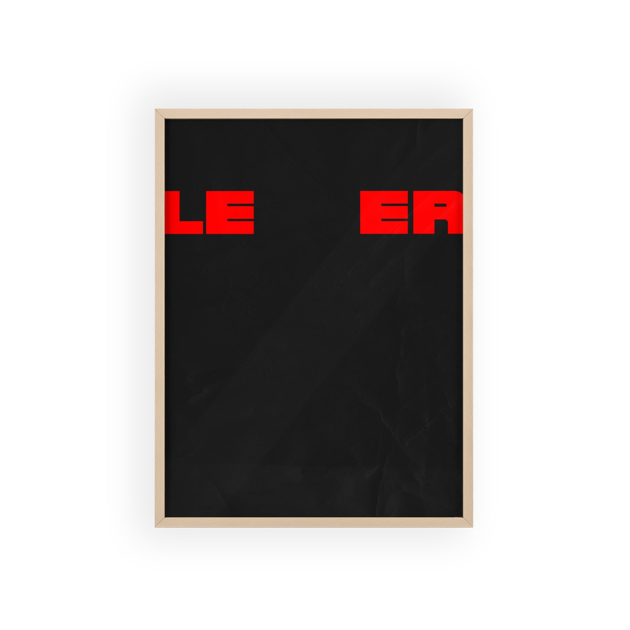 Minimalist 'LEER' Poster
