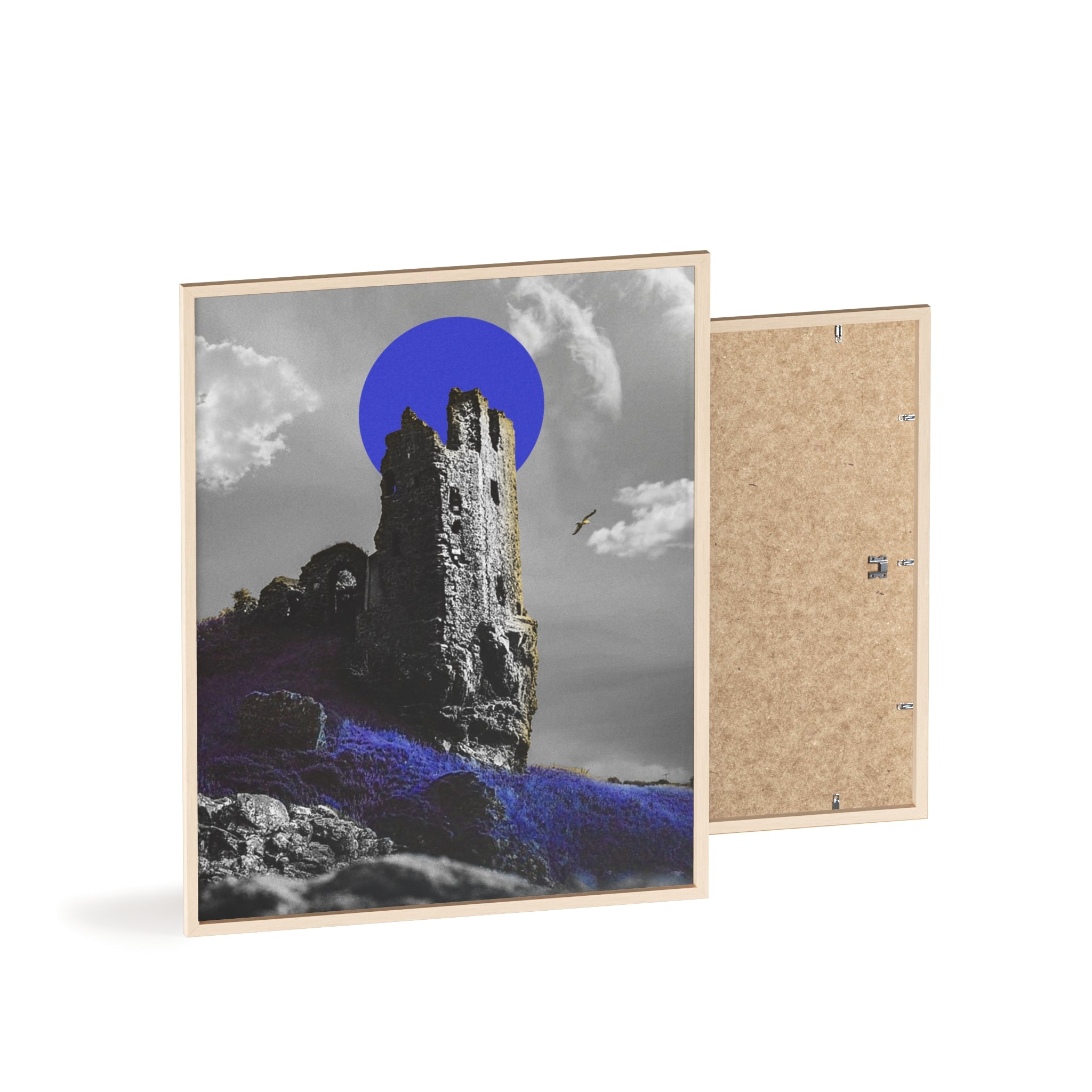 Dunure Castle in Blue