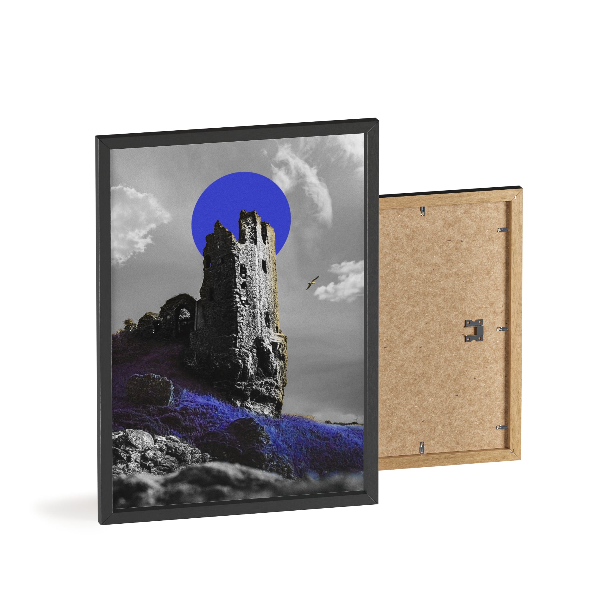 Dunure Castle in Blue
