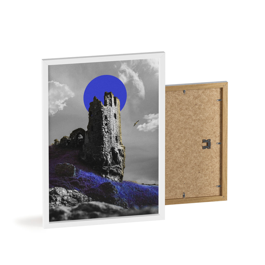 Dunure Castle in Blue
